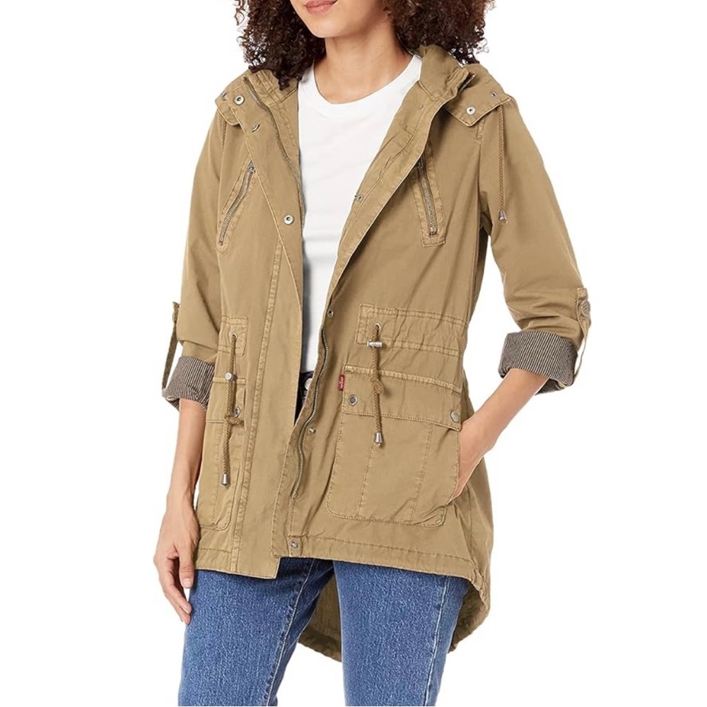 Levi's Women's Cotton Hooded Anorak Jacket NWT
